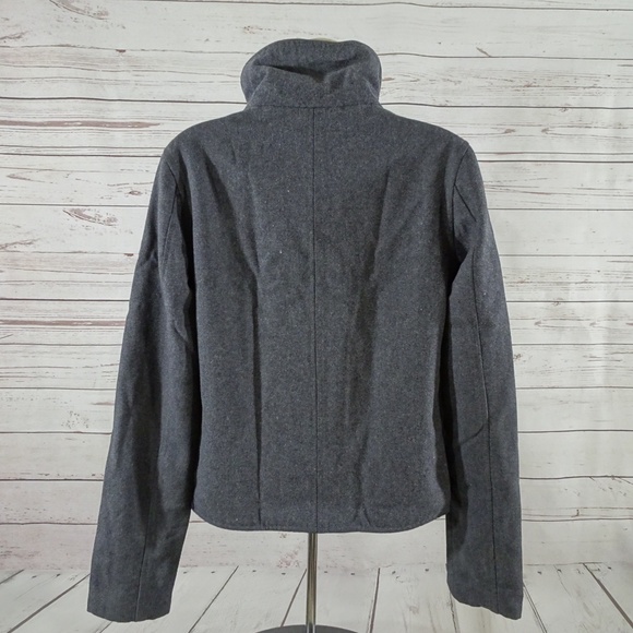 90's Vans Off The Wall Wool Blend Gray Jacket - Picture 2 of 6